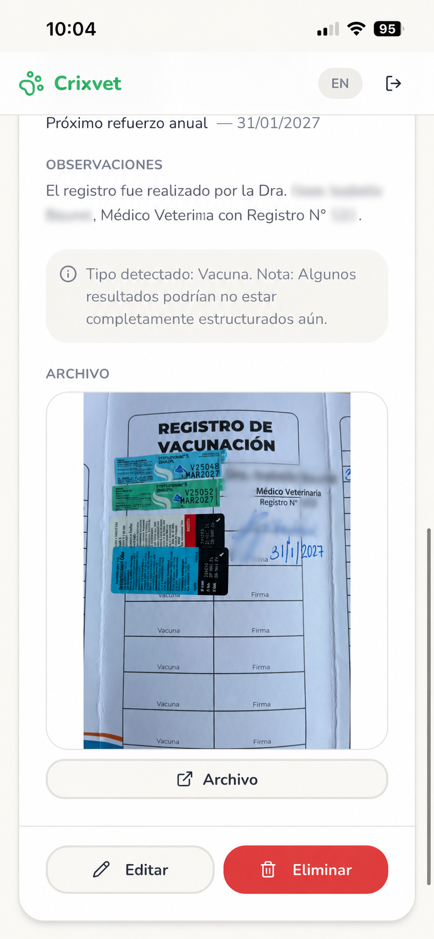 Vacunas y cuidados